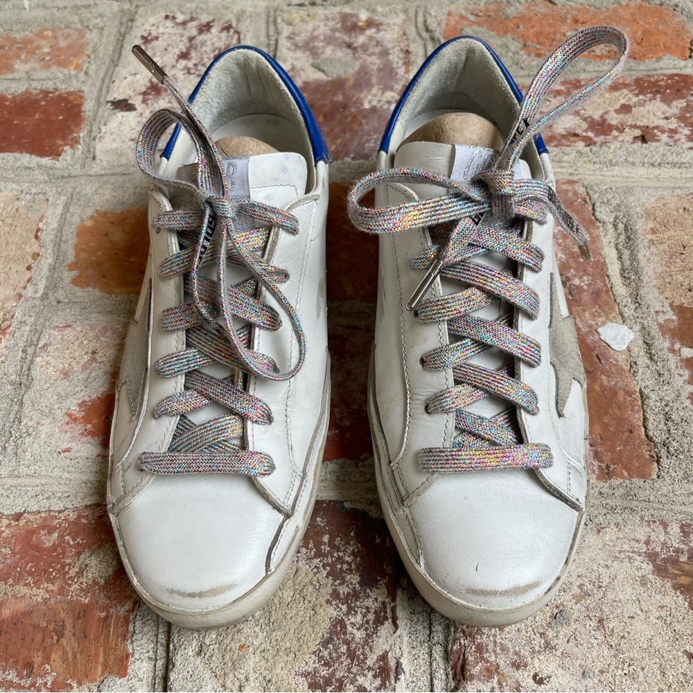 Golden Goose Private Edition Glitter Star Superstars Blue/Silver 39 - Picture 11 of 14